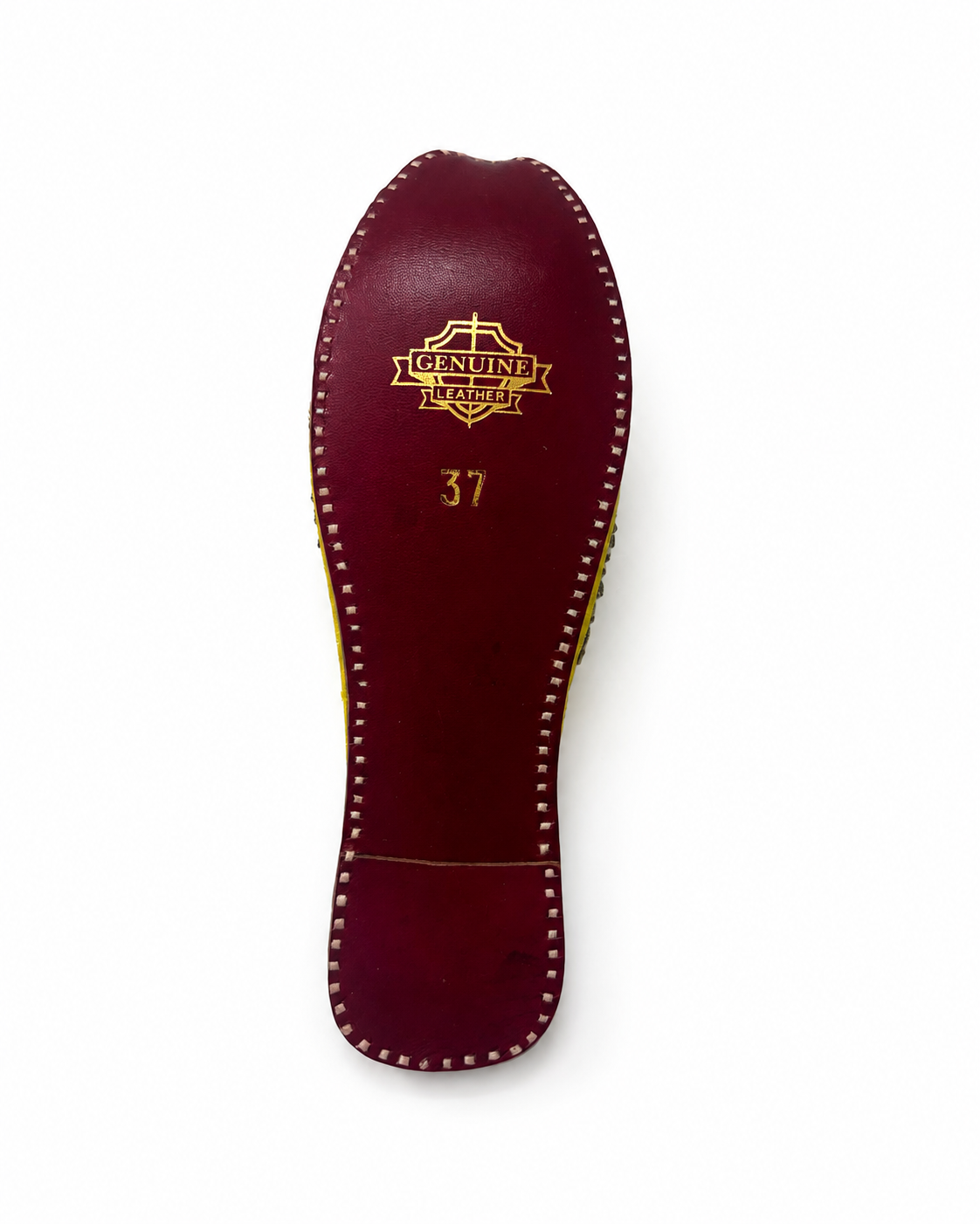 Jhoomar Yellow Embellished Half Jutti