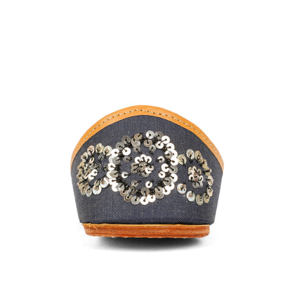 Sitara blue embellished jutti for women – additional product view