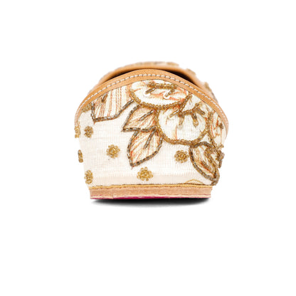 Heer white embellished jutti for women – additional product view